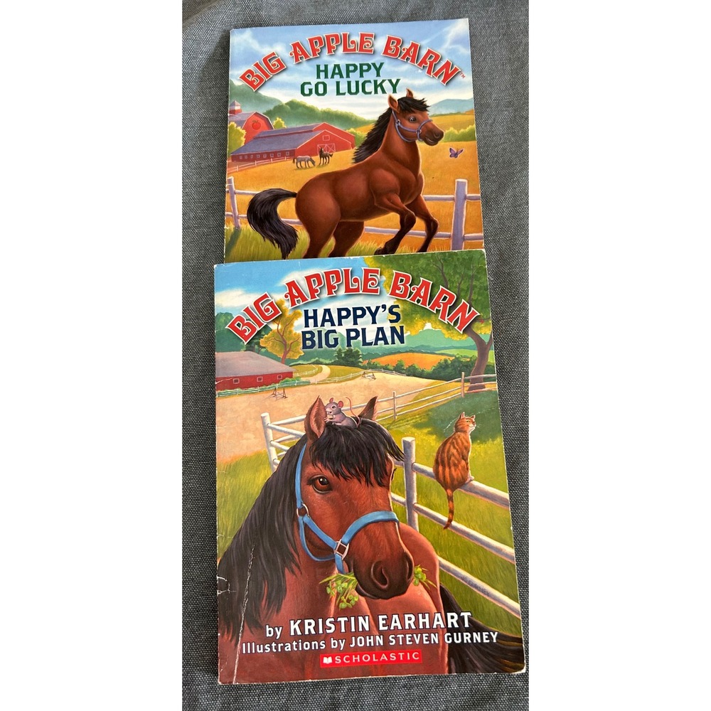 Big Apple Barn Book Set Happy Go Lucky Happy's Big Plan Kids Chapter Books‎